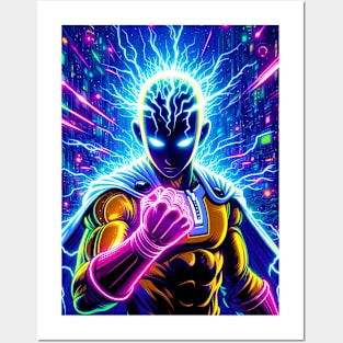 Saitama one punch man Posters and Art